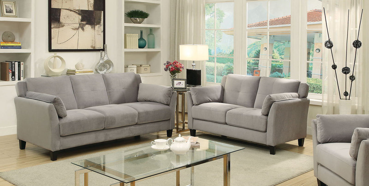 Ysabel - Sofa & Loveseat - Warm Gray - Home Elegance USA