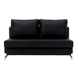 J&M Furniture - Premium Sofa Bed K43-2 In Black Leatherette - 176014-Bk