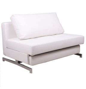 Premium Sofa Bed K43-2 In White Leatherette - 176014-W | J&M