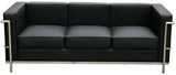 Cour Italian Leather Sofa - 176551 - S - Bk | J&M | Home Elegance USA