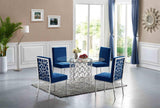 Meridian Furniture - Opal Velvet Dining Chair In Navy (Set Of 2) - 736Navy-C