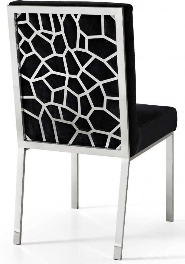 Meridian Furniture - Opal Velvet Dining Chair In Black (Set Of 2) - 736Black-C