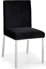 Meridian Furniture - Opal Velvet Dining Chair In Black (Set Of 2) - 736Black-C