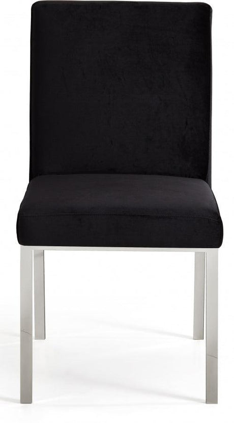 Meridian Furniture - Opal Velvet Dining Chair In Black (Set Of 2) - 736Black-C