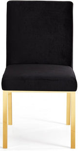 Meridian Furniture - Opal Velvet Dining Chair In Black (Set Of 2) - 737Black-C