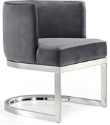 Meridian Furniture - Gianna Velvet Dining Chair In Grey (Set Of 2) - 734Grey-C