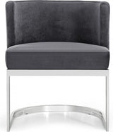 Meridian Furniture - Gianna Velvet Dining Chair In Grey (Set Of 2) - 734Grey-C