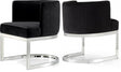 Gianna Velvet Dining Chair In Black (Set Of 2) - 734Black-C | Meridian