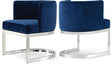 Gianna Velvet Dining Chair In Navy (Set Of 2) - 734Navy-C | Meridian