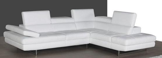 A761 Slate White Italian Leather Raf Sectional - 178551 - Rhfc | J&M | Home Elegance USA