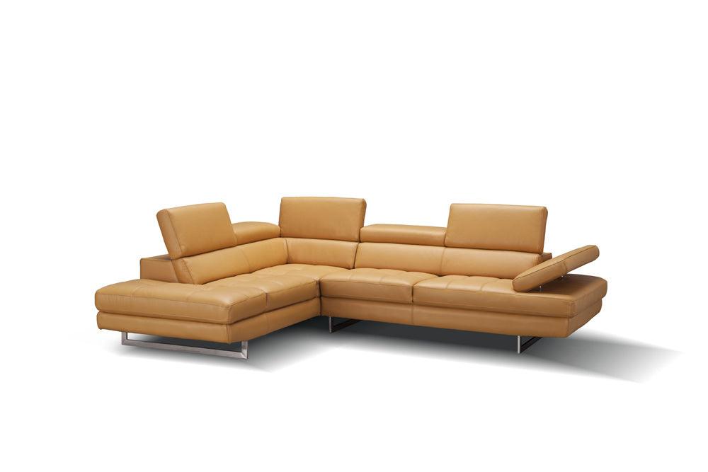 J&M Furniture - A761 Italian Leather Sectional Freesia In Left Hand Facing - 178555-Lhfc