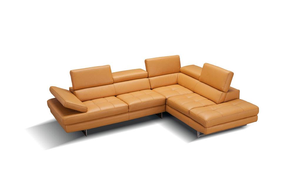 A761 Italian Leather Sectional Freesia In Right Hand Facing - 178555 - Rhfc | J&M | Home Elegance USA