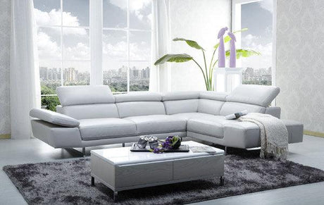 1717 Italian Leather Sectional Right Hand Facing - 178571 - Rhfc | J&M | Home Elegance USA