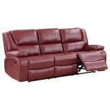 Camila - Motion Sofa And Loveseat Set - Red - Home Elegance USA