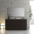 Porto Natural Light Grey Lacquer Dresser And Mirror - 17867-Dm | J&M