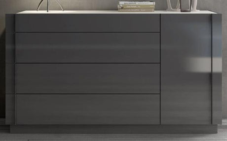 J&M Furniture - Braga Natural Grey Lacquer Dresser - 178671-D