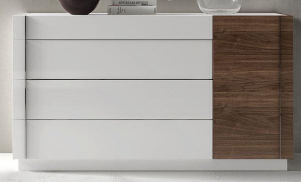 J&M Furniture - Lisbon Natural White Lacquer 3 Piece Queen Size Bedroom Set - 17871-Q-3Set