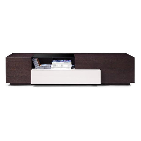 J&M Furniture - Tv015 Brown Oak-Grey Gloss - 178731