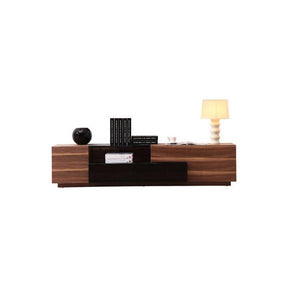 Tv Stand 015 In Walnut & Black High Gloss - 17758 | J&M