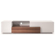 Tv Stand 015 In Walnut-White High Gloss - 17872 | J&M