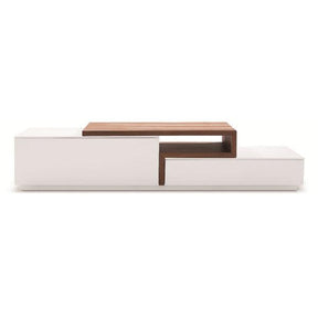 Tv Stand 045 In White-Walnut High Gloss - 17874 | J&M