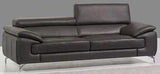 J&M Furniture - A973 Grey Italian Leather 2 Piece Sofa Set - 17906112-Sl-2Set