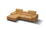 A973B Italian Leather Mini Sectional Left Facing Chaise In Freesia - 179064 - Lhfc | J&M | Home Elegance USA