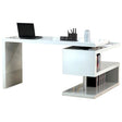 19" Modern Office Desk In White - 17914 | J&M