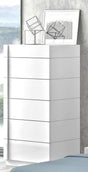 Amora Natural White Lacquer 6 Drawer Chest - 17869-C | J&M