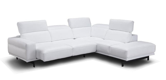 Davenport Sectional In Snow White - 17988 | J&M | Home Elegance USA