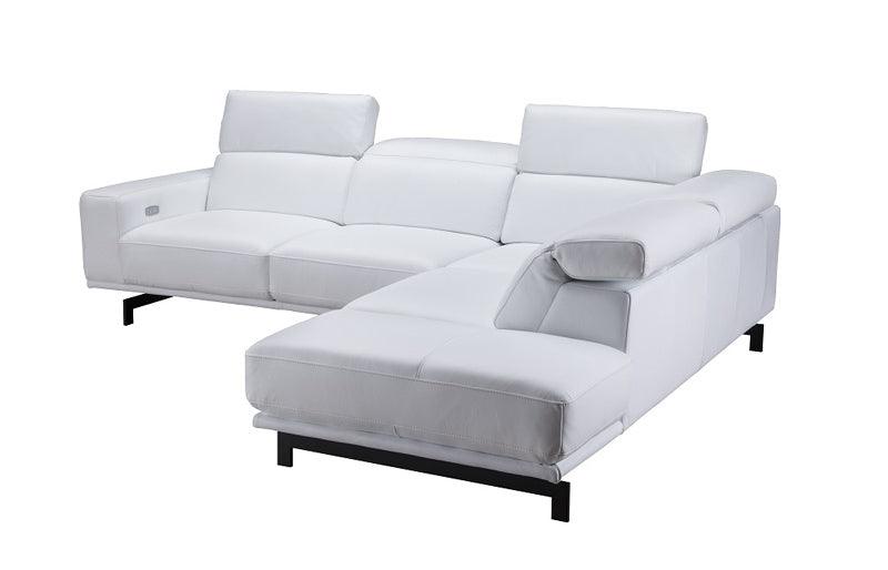 Davenport Sectional In Snow White - 17988 | J&M | Home Elegance USA