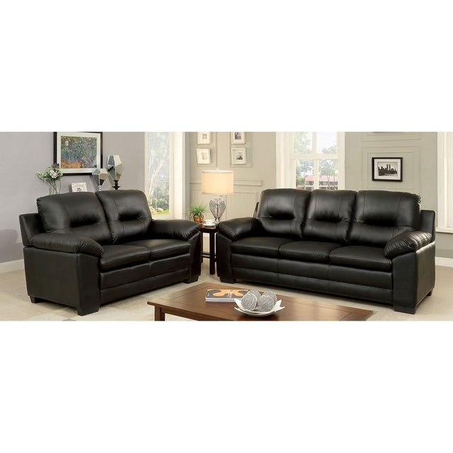 Parma - Sofa & Love Seat & Chair - Black - Home Elegance USA