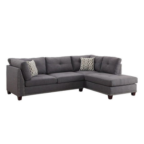 Laurissa - Sectional Sofa & Ottoman (2 Pillows) - Home Elegance USA