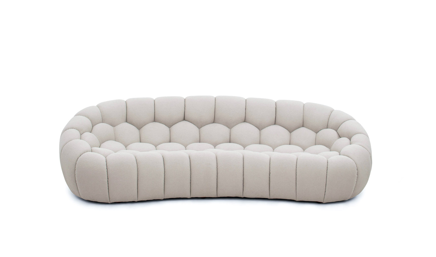 Vig Furniture Divani Casa Yolonda - Modern Curved Beige Fabric Sofa