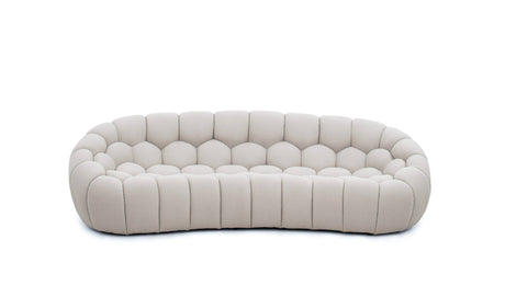 Vig Furniture Divani Casa Yolonda - Modern Curved Beige Fabric Sofa