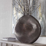 Uttermost Gretchen Black Nickel Vase - Home Elegance USA