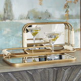 Uttermost Rosea Brushed Gold Trays - Set Of 2 - Home Elegance USA