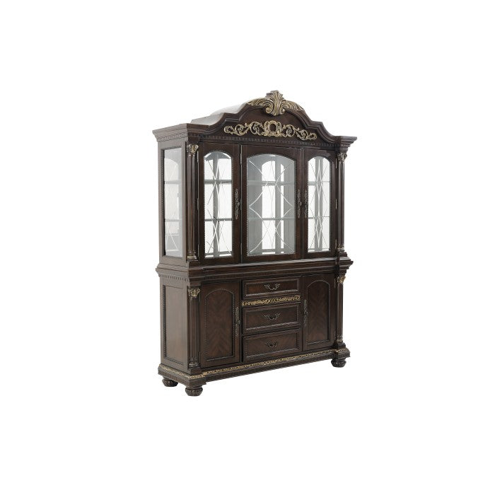 Homelegance - Russian Hill Warm Cherry Buffet & Hutch - 1808-50-55