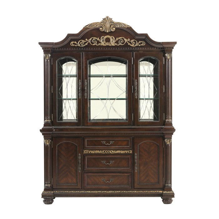Homelegance - Russian Hill Warm Cherry Buffet & Hutch - 1808-50-55