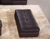 J&M Furniture - 397 Italian Leather Ottoman In Chocolate Color - 175442911-Ott