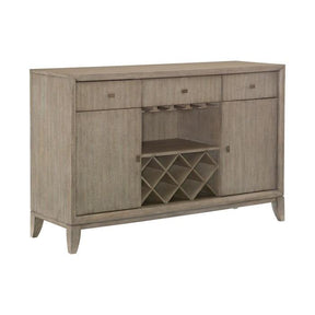 McKewen Dining Sideboard | Gray Finish | Wine Storage & Glass Rack | Homelegance
