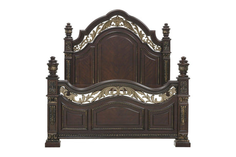 Catalonia 6 Piece Queen Bedroom Set In Dark Cherry 1824 - 1 - 6Set | Homelegance | Home Elegance USA