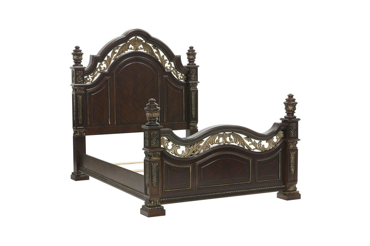 Catalonia 6 Piece Queen Bedroom Set In Dark Cherry 1824 - 1 - 6Set | Homelegance | Home Elegance USA