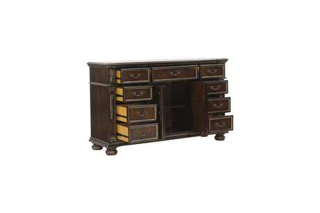 Catalonia 6 Piece Queen Bedroom Set In Dark Cherry 1824 - 1 - 6Set | Homelegance | Home Elegance USA