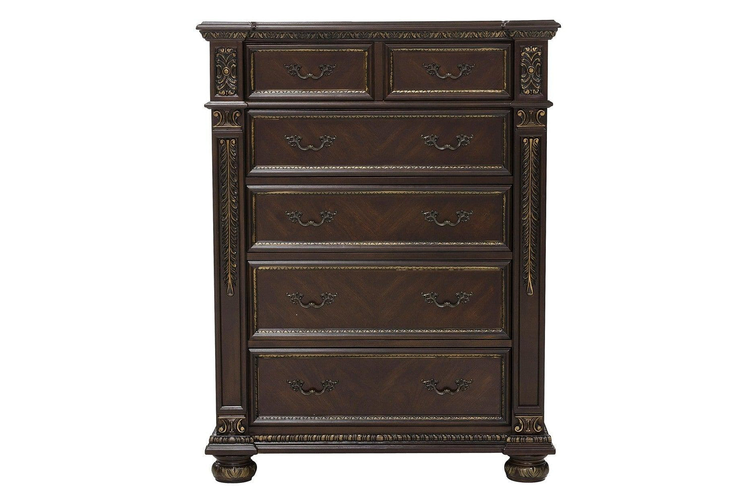 Catalonia 6 Piece Queen Bedroom Set In Dark Cherry 1824 - 1 - 6Set | Homelegance | Home Elegance USA