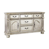 Homelegance - Catalonia Platinum Gold 8 Piece Dining Room Set - 1824Pg-112-8Set