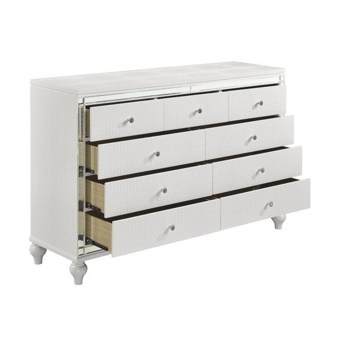 Alonza Bright White Dresser 1845 - 5 | Homelegance | Home Elegance USA