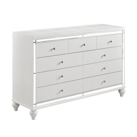 Alonza Bright White Dresser 1845 - 5 | Homelegance | Home Elegance USA