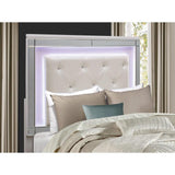 Homelegance - Alonza Bright White Queen Bed With Led Lighting - 1845Led-1