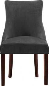 Meridian Furniture - Hannah Velvet Dining Chair Set Of 2 In Grey - 774Grey-C